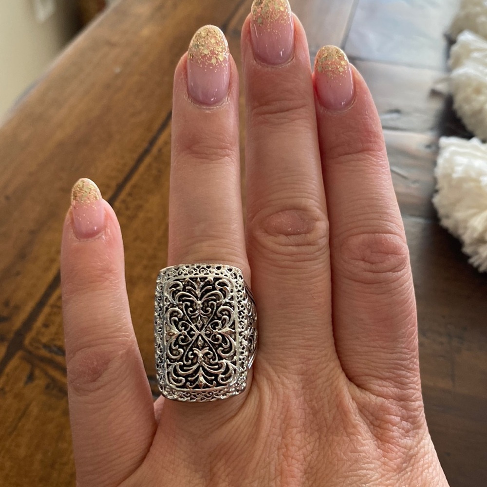 Silver ring size 8!